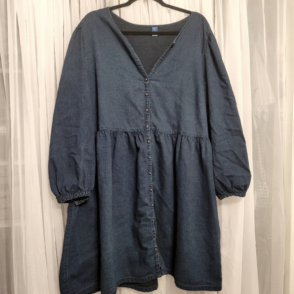 Old Navy Denim Babydoll Tunic